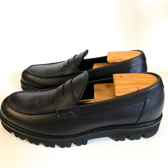 ✨HP✨ VINCE Comrade black leather loafers - Picture 3 of 5